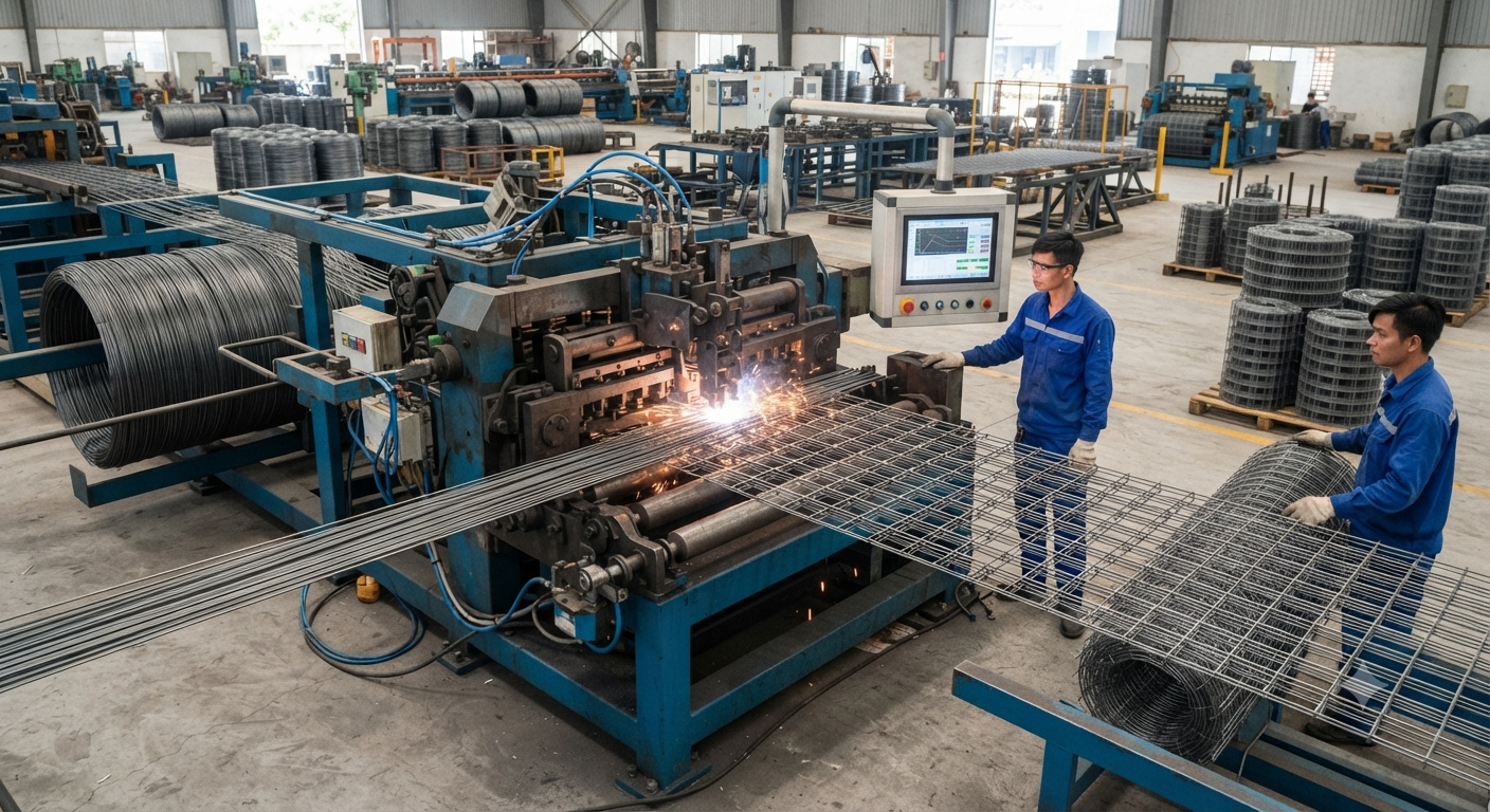 Phân tích chi tiết mức sản lượng thực tế phù hợp với máy hàn lưới tự động